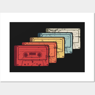 Retro Vintage Cassette Tapes Posters and Art